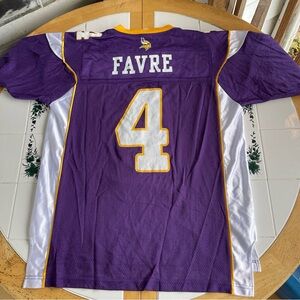 Brett Favre Minnesota Vikings Jersey L Reebok NFL Football Purple Y2K